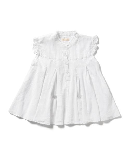 BEAMS BOY(ビームスボーイ)の「○OZ CREATION / エリソデ フリル プルオーバー(シャツ/ブラウス・レディース・ホワイト/ナチュラル/ネイビー・ONE SIZE)」の6枚目の写真