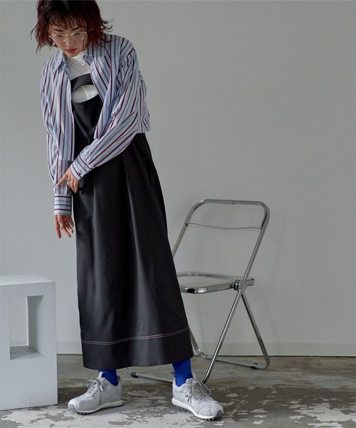 miette(ミエット)の「ゴールドボタンストライプショートシャツ(シャツ/ブラウス・レディース・ライトブルー/ホワイト系その他・FREE)」の12枚目の写真