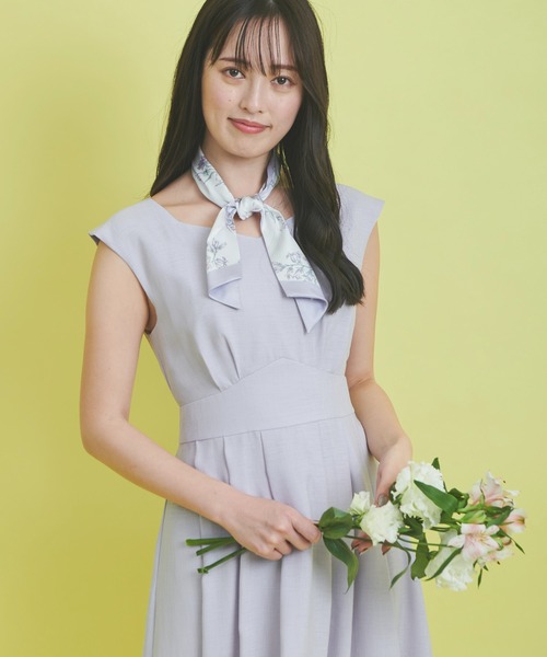 Noela スカーフ付ジャケットセットワンピース 新作♡スカーフ付ジャケットセットワンピース | ノエラ