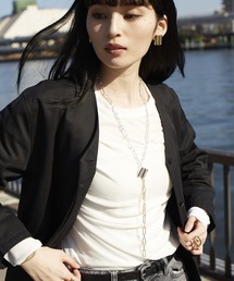 Nothing And Others | 「Nothing And Others/ナッシングアンドアザーズ」Wave square point Lariat(ネックレス)