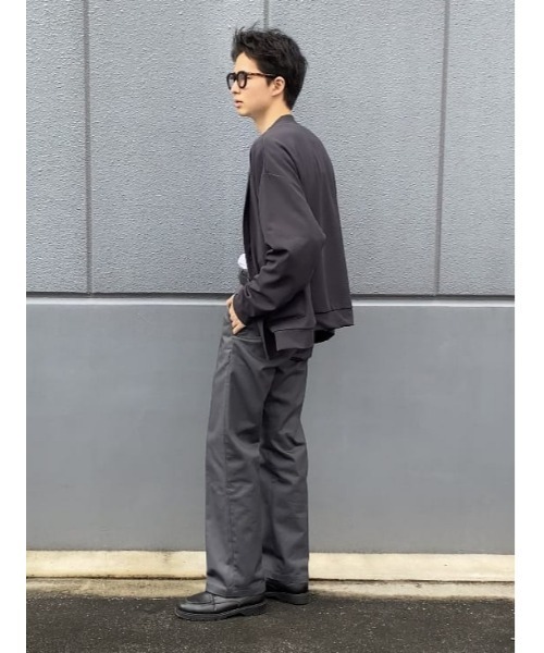 PLUS ONE(プラスワン)の「【PLUS ONE】ジョーゼットカーディガン(カーディガン/ボレロ・メンズ・サックスブルー/ダークグレー/ベージュ・M/L/XL)」の21枚目の写真