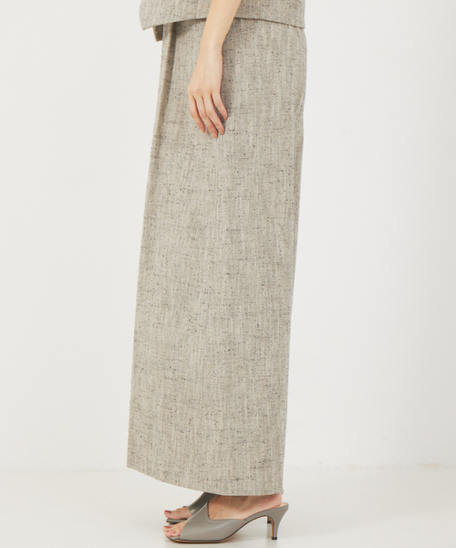 qualite（カリテ）の「《セットアップ対応》シルクネップツィードパンツ（その他パンツ・レディース・ベージュ・38/36）」の4枚目の写真