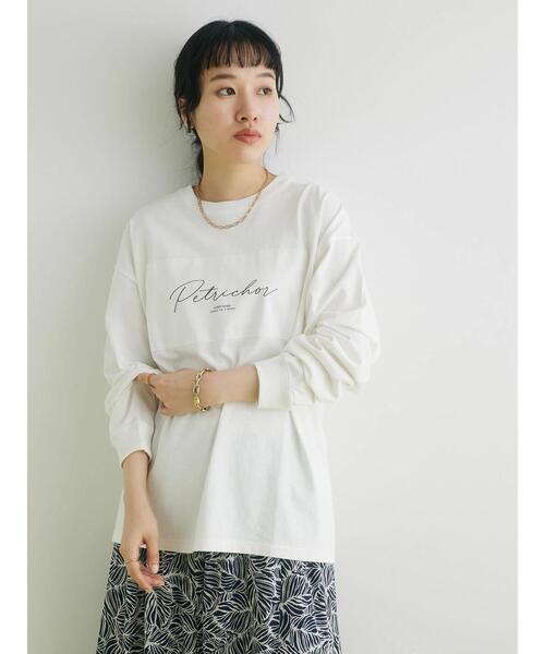 CRAFT STANDARD BOUTIQUE（クラフトスタンダードブティック）の「BOUTIQUE L/S TEE-B（Tシャツ/カットソー・レディース・オフホワイト/ブラウン/ブラック・L/M/XL）」の5枚目の写真