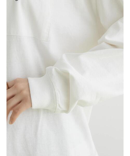 CRAFT STANDARD BOUTIQUE（クラフトスタンダードブティック）の「BOUTIQUE L/S TEE-B（Tシャツ/カットソー・レディース・オフホワイト/ブラウン/ブラック・L/M/XL）」の12枚目の写真