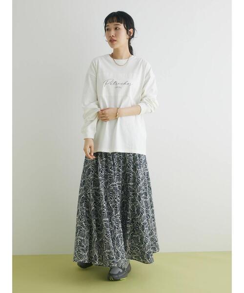CRAFT STANDARD BOUTIQUE（クラフトスタンダードブティック）の「BOUTIQUE L/S TEE-B（Tシャツ/カットソー・レディース・オフホワイト/ブラウン/ブラック・L/M/XL）」の13枚目の写真