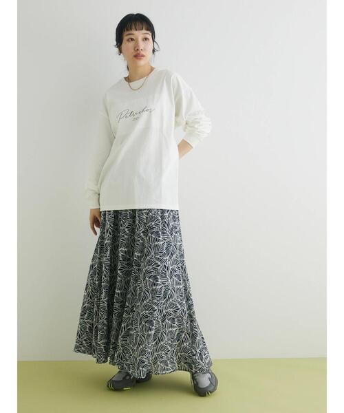 CRAFT STANDARD BOUTIQUE（クラフトスタンダードブティック）の「BOUTIQUE L/S TEE-B（Tシャツ/カットソー・レディース・オフホワイト/ブラウン/ブラック・L/M/XL）」の14枚目の写真