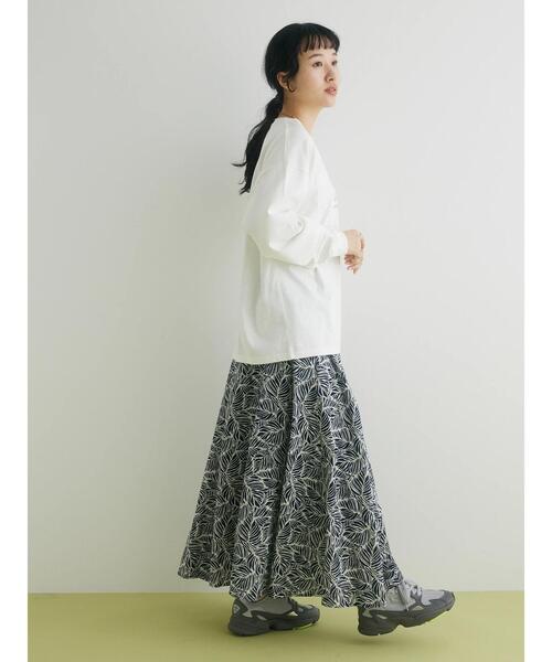 CRAFT STANDARD BOUTIQUE(クラフトスタンダードブティック)の「BOUTIQUE L/S TEE-B(Tシャツ/カットソー・レディース・オフホワイト/ブラウン/ブラック・L/M/XL)」の15枚目の写真