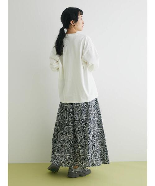 CRAFT STANDARD BOUTIQUE（クラフトスタンダードブティック）の「BOUTIQUE L/S TEE-B（Tシャツ/カットソー・レディース・オフホワイト/ブラウン/ブラック・L/M/XL）」の16枚目の写真