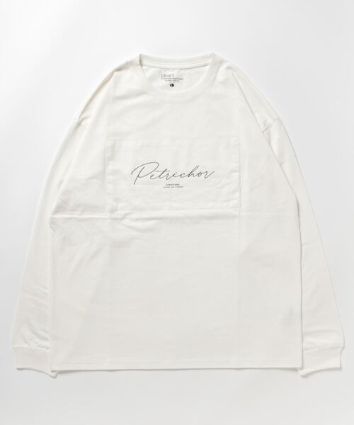 CRAFT STANDARD BOUTIQUE(クラフトスタンダードブティック)の「BOUTIQUE L/S TEE-B(Tシャツ/カットソー・レディース・オフホワイト/ブラウン/ブラック・L/M/XL)」の4枚目の写真
