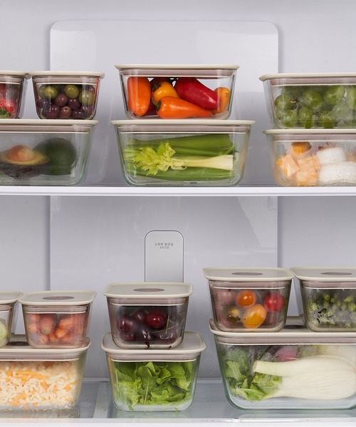 FIKA GLASS 耐熱ガラス製食品保存容器 四角タイプ 1380ml単品