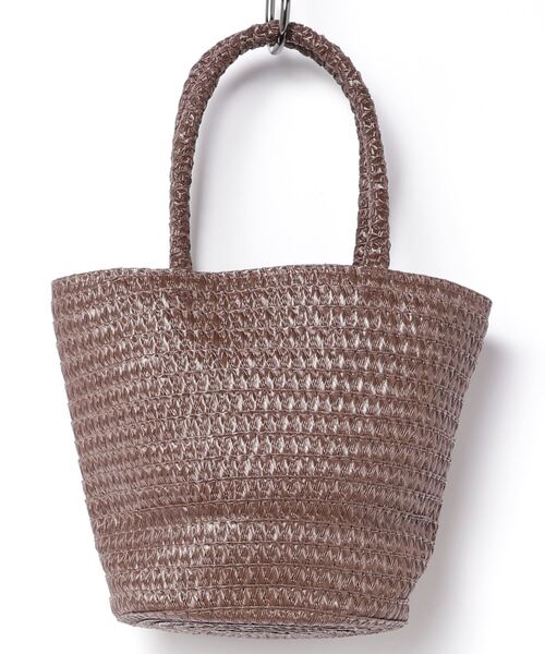 SETUP7(セットアップセブン)の「【SETUP7】巾着仕様 軽量手提げかごトートバッグ SNBD ※(かごバッグ・レディース・グレー/ブラウン/ベージュ/アイボリー/ブラック・FREE)」の7枚目の写真