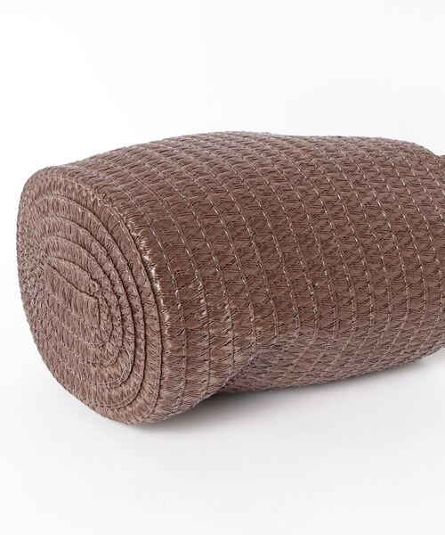 SETUP7(セットアップセブン)の「【SETUP7】巾着仕様 軽量手提げかごトートバッグ SNBD ※(かごバッグ・レディース・グレー/ブラウン/ベージュ/アイボリー/ブラック・FREE)」の8枚目の写真