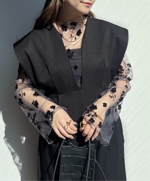 prose verse | フロッキフラワーシアートップス(Tシャツ/カットソー)