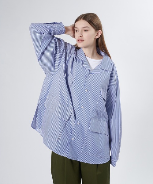 ONCILY（オンシェリー）の「MULTI POCKET STRIPED SHIRT / マルチ