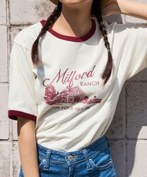 FREAK'S STORE | FREAK’S STORE/フリークスストア VINTAGE MILK リンガーTシャツ/ヴィンテージミルクリンガーTシャツ(Tシャツ/カットソー)