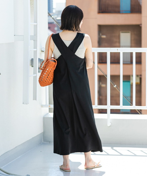 【美品】REONARDバッククロスワンピース ITEMS URBANRESEARCH（アイテムズ アーバンリサーチ）の「バック