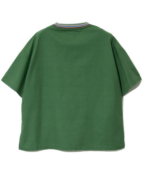 go slow caravan（ゴースローキャラバン）の「COBMASTER/コブマスター　リネンミックス マルチカラーリブ クルーネックTEE（Tシャツ/カットソー・メンズ・ダークグレー/ナチュラル/グリーン/オレンジ系その他・LARGE/MEDIUM/X-LARGE）」の22枚目の写真