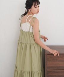 Bab | リボンストラップティアードワンピース(ワンピース)