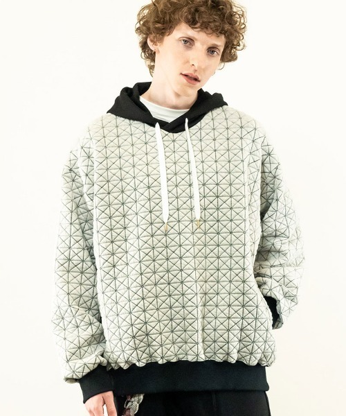 masterkey（マスターキー）の「mpa3169-GALAXY-HOODIE コクーンシルエットフーディー（パーカー・メンズ・グリーン/ホワイト/ブラック・1/2）」の10枚目の写真
