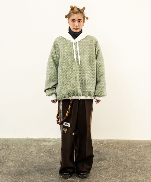 masterkey（マスターキー）の「mpa3169-GALAXY-HOODIE コクーンシルエットフーディー（パーカー・メンズ・グリーン/ホワイト/ブラック・1/2）」の14枚目の写真