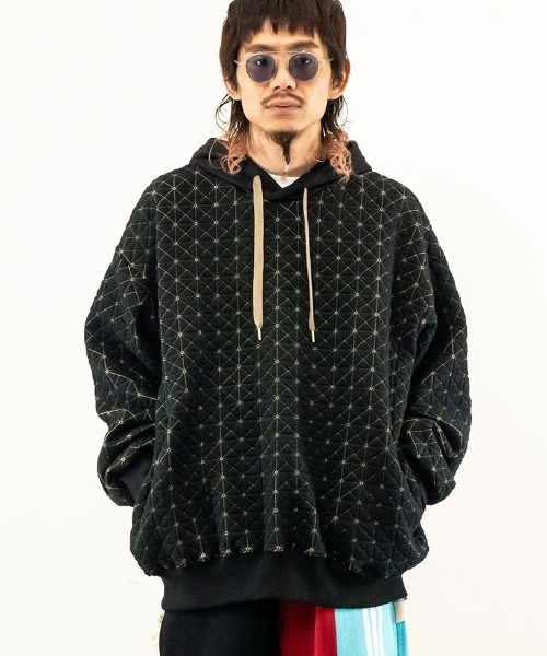 masterkey（マスターキー）の「mpa3169-GALAXY-HOODIE コクーンシルエットフーディー（パーカー・メンズ・グリーン/ホワイト/ブラック・1/2）」の20枚目の写真