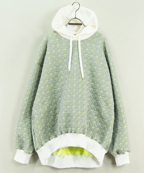 masterkey（マスターキー）の「mpa3169-GALAXY-HOODIE コクーンシルエットフーディー（パーカー・メンズ・グリーン/ホワイト/ブラック・1/2）」の6枚目の写真
