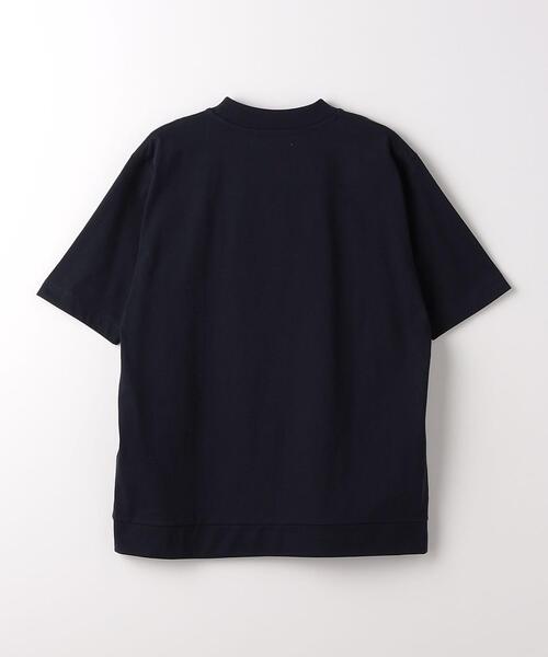 green label relaxing（グリーンレーベルリラクシング）の「COMFY COOL クルーネック Tシャツ -接触冷感・吸水速乾-（Tシャツ/カットソー・メンズ・ライラック/ホワイト/ネイビー/ベージュ・L/XL/S/M）」の10枚目の写真