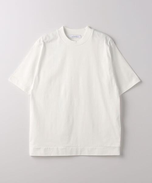 green label relaxing（グリーンレーベルリラクシング）の「COMFY COOL クルーネック Tシャツ -接触冷感・吸水速乾-（Tシャツ/カットソー・メンズ・ライラック/ホワイト/ネイビー/ベージュ・L/XL/S/M）」の15枚目の写真