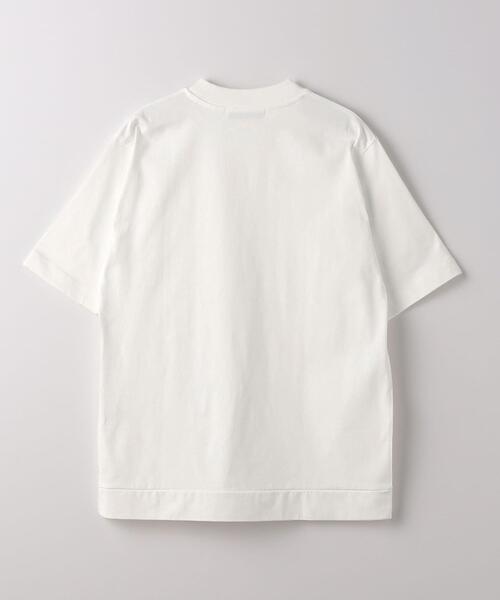 green label relaxing（グリーンレーベルリラクシング）の「COMFY COOL クルーネック Tシャツ -接触冷感・吸水速乾-（Tシャツ/カットソー・メンズ・ライラック/ホワイト/ネイビー/ベージュ・L/XL/S/M）」の16枚目の写真