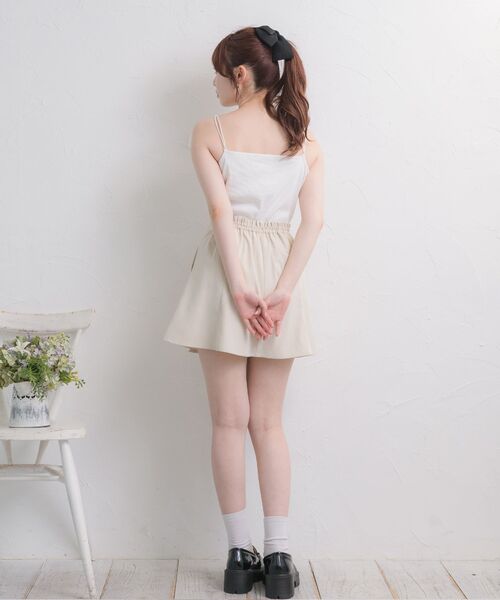 ems excite(エムズエキサイト)の「刺繍カップ付きキャミ(キャミソール・レディース・ブラック/ピンク/オフホワイト/ブラック系その他3・FREE)」の8枚目の写真