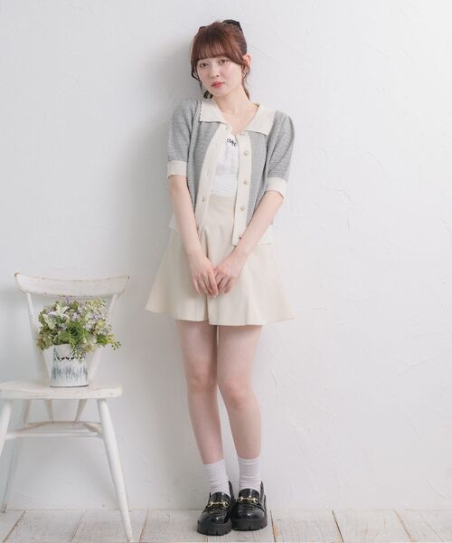 ems excite(エムズエキサイト)の「刺繍カップ付きキャミ(キャミソール・レディース・ブラック/ピンク/オフホワイト/ブラック系その他3・FREE)」の9枚目の写真