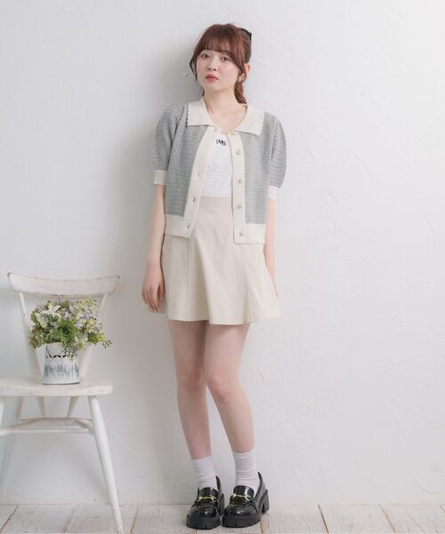 ems excite(エムズエキサイト)の「刺繍カップ付きキャミ(キャミソール・レディース・ブラック/ピンク/オフホワイト/ブラック系その他3・FREE)」の10枚目の写真