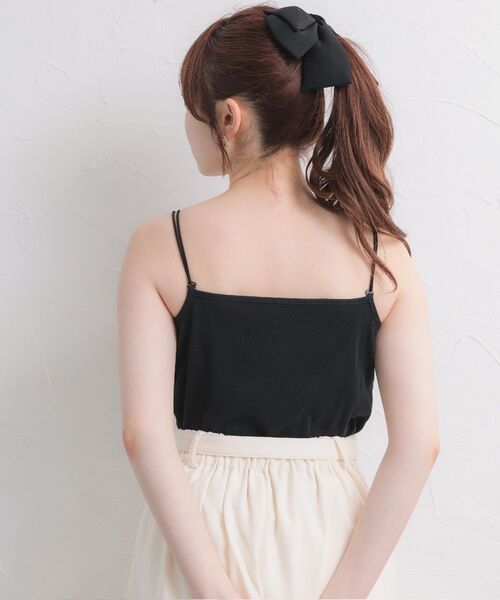 ems excite(エムズエキサイト)の「刺繍カップ付きキャミ(キャミソール・レディース・ブラック/ピンク/オフホワイト/ブラック系その他3・FREE)」の22枚目の写真