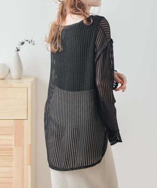 AMELY(エミリー)の「2wayメッシュプルオーバー(その他トップス・レディース・テラコッタ/ホワイト/カーキ/ブラック・フリー)」の9枚目の写真