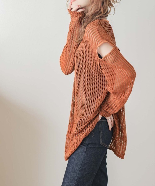 AMELY(エミリー)の「2wayメッシュプルオーバー(その他トップス・レディース・テラコッタ/ホワイト/カーキ/ブラック・フリー)」の11枚目の写真