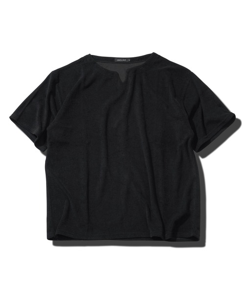 jiggys shop（ジギーズショップ）の「接触冷感 UVカット サマーパイル キーネック 半袖Tシャツ（Tシャツ/カットソー・メンズ・ホワイト/ブルー系その他/チャコール/ブラック/グレー系その他/ネイビー・SMALL/MEDIUM/LARGE/X-LARGE）」の13枚目の写真