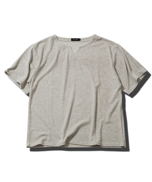 jiggys shop（ジギーズショップ）の「接触冷感 UVカット サマーパイル キーネック 半袖Tシャツ（Tシャツ/カットソー・メンズ・ホワイト/ブルー系その他/チャコール/ブラック/グレー系その他/ネイビー・SMALL/MEDIUM/LARGE/X-LARGE）」の15枚目の写真