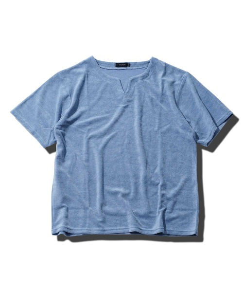 jiggys shop（ジギーズショップ）の「接触冷感 UVカット サマーパイル キーネック 半袖Tシャツ（Tシャツ/カットソー・メンズ・ホワイト/ブルー系その他/チャコール/ブラック/グレー系その他/ネイビー・SMALL/MEDIUM/LARGE/X-LARGE）」の19枚目の写真