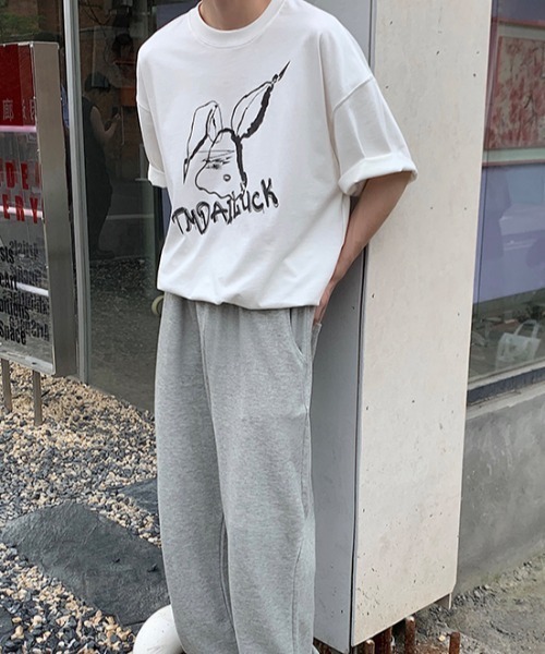 MGV(エムジーヴィー)の「ラビットイラストT(Tシャツ/カットソー・メンズ・ホワイト/ブラック・MEDIUM/LARGE/X-LARGE)」の4枚目の写真