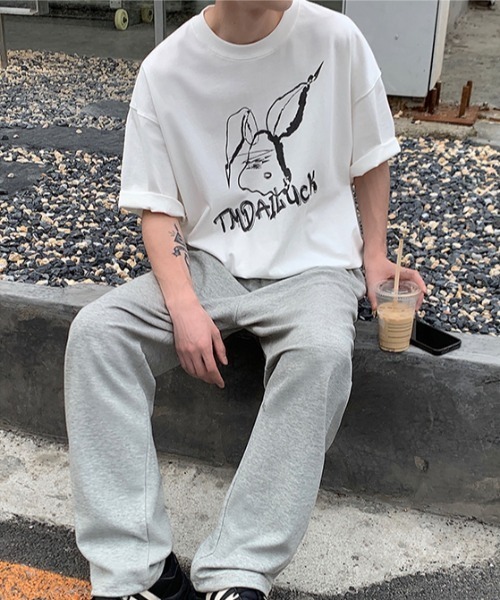 MGV(エムジーヴィー)の「ラビットイラストT(Tシャツ/カットソー・メンズ・ホワイト/ブラック・MEDIUM/LARGE/X-LARGE)」の11枚目の写真