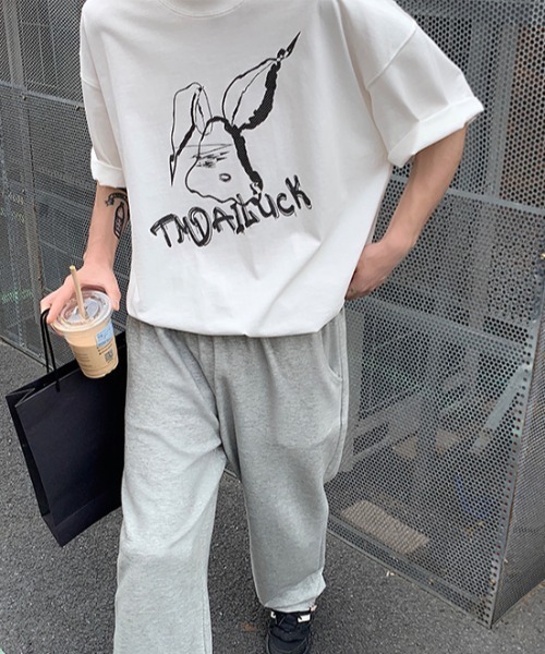 MGV(エムジーヴィー)の「ラビットイラストT(Tシャツ/カットソー・メンズ・ホワイト/ブラック・MEDIUM/LARGE/X-LARGE)」の9枚目の写真