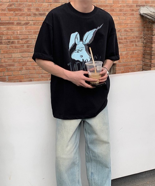 MGV(エムジーヴィー)の「ラビットイラストT(Tシャツ/カットソー・メンズ・ホワイト/ブラック・MEDIUM/LARGE/X-LARGE)」の12枚目の写真