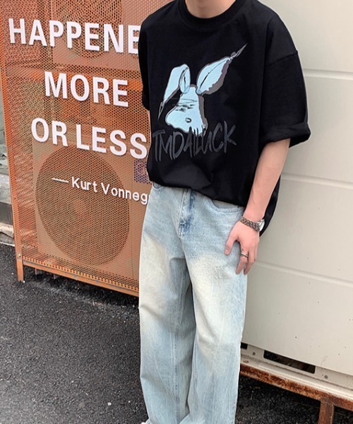 MGV(エムジーヴィー)の「ラビットイラストT(Tシャツ/カットソー・メンズ・ホワイト/ブラック・MEDIUM/LARGE/X-LARGE)」の14枚目の写真