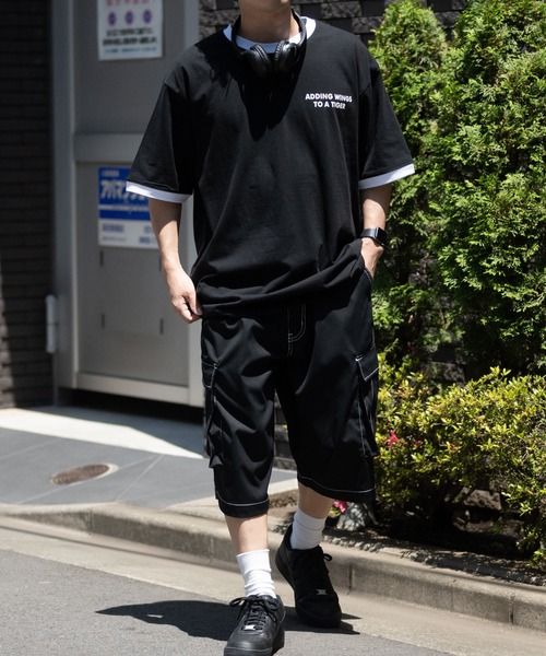 JOHN'S CLOSET(ジョンズクローゼット)の「【13】ナチュラルストレッチ ステッチングワイドカーゴショーツ(カーゴパンツ・メンズ・オリーブ/ブラック/オフホワイト・MEDIUM/LARGE)」の14枚目の写真