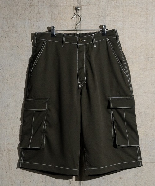 JOHN'S CLOSET(ジョンズクローゼット)の「【13】ナチュラルストレッチ ステッチングワイドカーゴショーツ(カーゴパンツ・メンズ・オリーブ/ブラック/オフホワイト・MEDIUM/LARGE)」の18枚目の写真