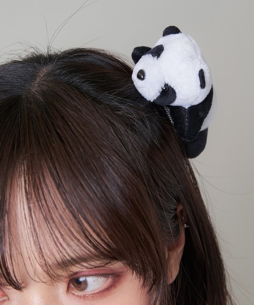 パンダ ヘアクリップ（バレッタ/ヘアクリップ）｜SPINNS