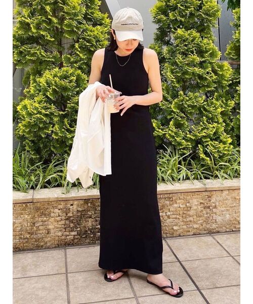 Ungrid(アングリッド)の「アメスリテレコフィットワンピース(ワンピース・レディース・ターコイズブルー/ブラウン/ブラック・FREE)」の7枚目の写真