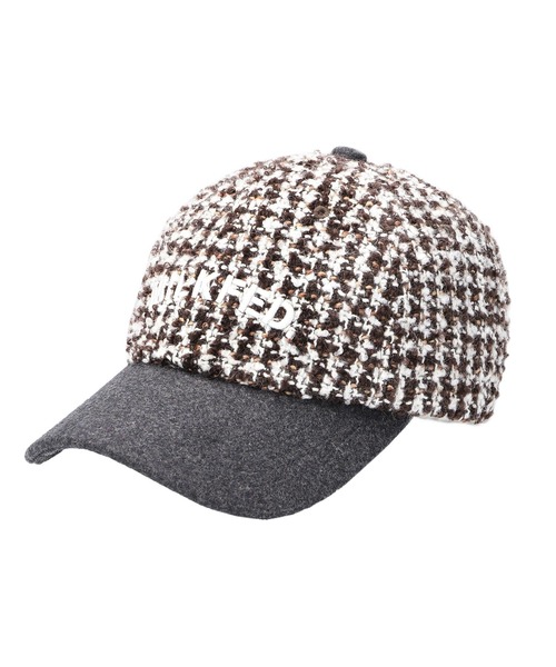 MILKFED.（ミルクフェド）の「LOGO TWEED CAP（キャップ・レディース・ブラウン/ブラック/ブルー・ONE SIZE）」の2枚目の写真