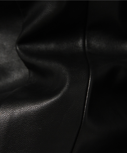 OUTLET（アウトレット）の「【Delyle noir】Fレザーシンプルジャケット（その他アウター・レディース・ブラック/ベージュ・2/3）」の12枚目の写真
