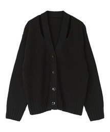 スリットVネックカーディガン